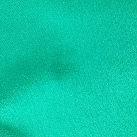 Green Sleeveless V-Neck Ruched Empire Waist Floor-Length Chiffon Dress - Picture 10 of 13